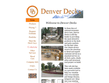 Tablet Screenshot of denverdecks.com